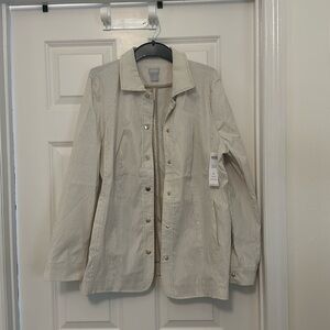 Chico’s striped blazer jacket